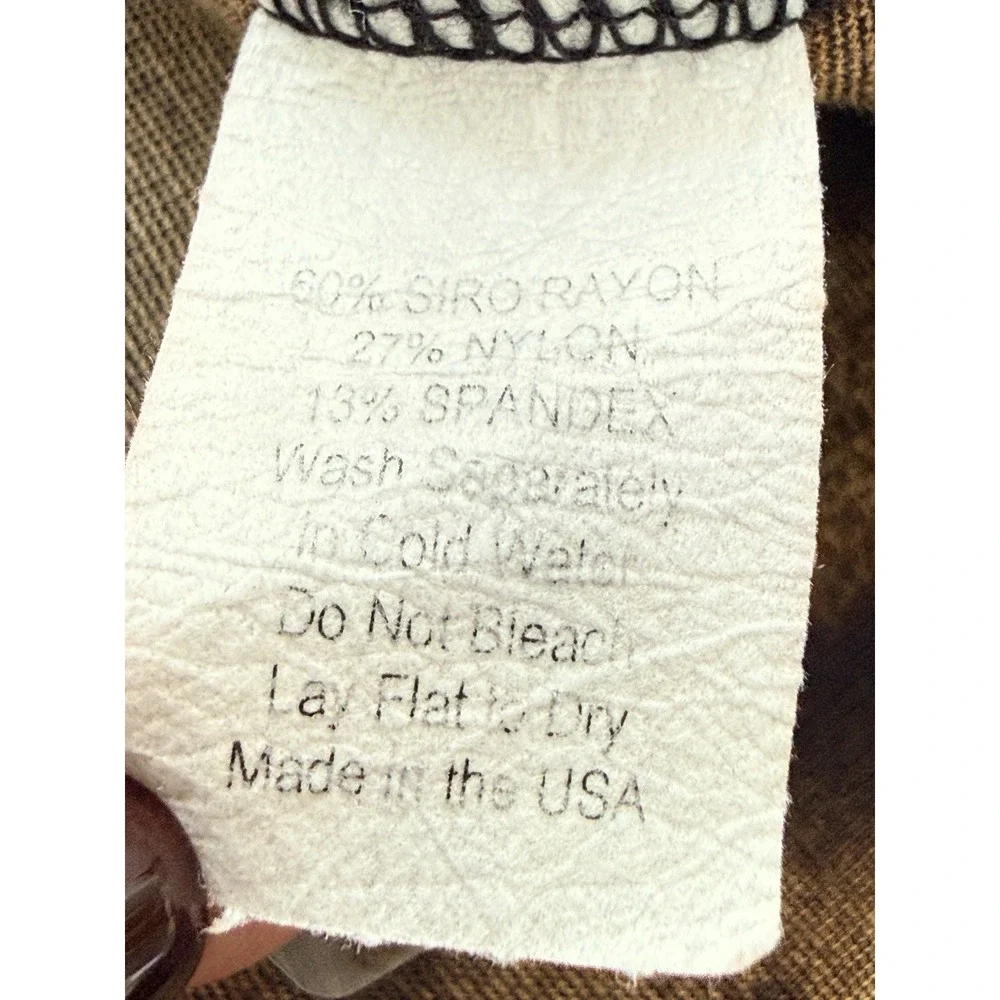 Art of Cloth Women Cardigan Jacket XL Black Abstract Draped‎ Open Front Made USA - Picture 9 of 9